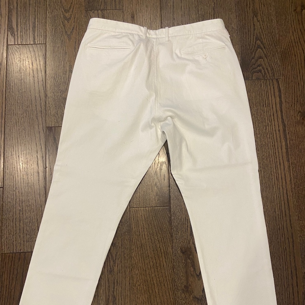 J.Crew Stretch, White Pants, Size 36, L 30 - Picture 2 of 2
